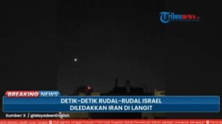 Detik-detik Rudal-rudal Israel Diledakkan Iran di Langit, Kilang Minyak dan Pangkalan Militer Utuh