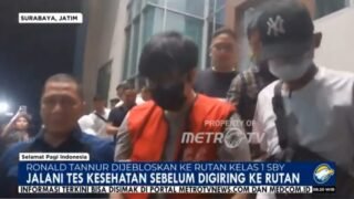 Ronald Tannur Dijebloskan ke Rutan Kelas 1 Surabaya, Simak Videonya